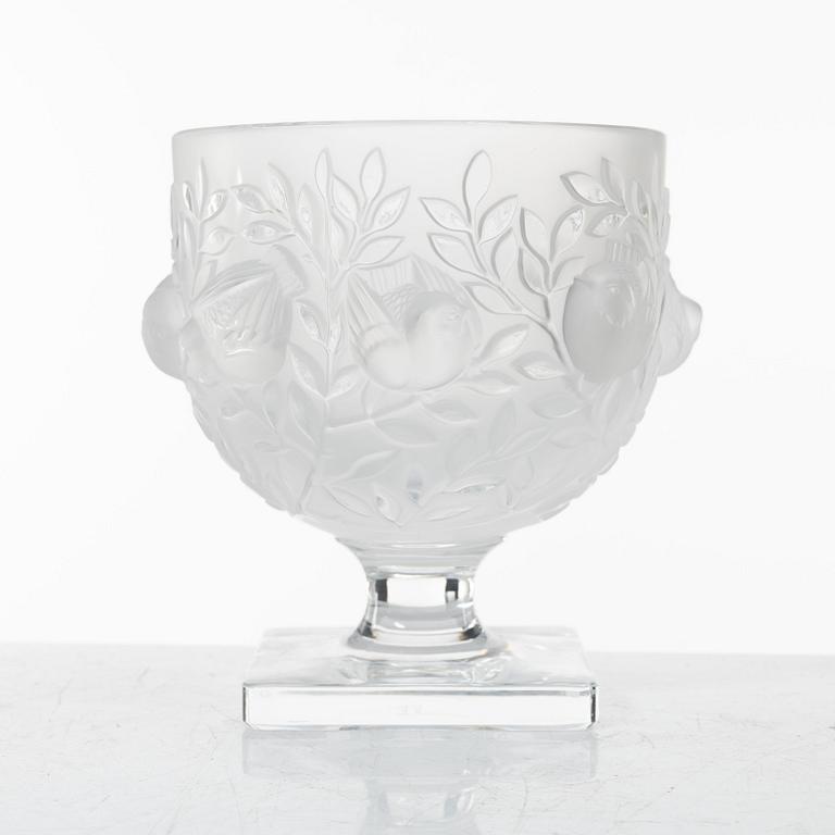 Marc Lalique, an 'Elisabeth' glass bowl on foot, Lalique, France.
