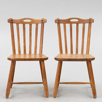 Chairs, a pair, "Hytte", Nordiska Kompaniet, 1940s.