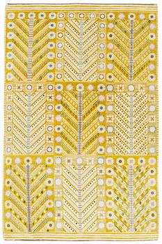 19. MATTA. "Gula trädet". Flossa. 303,5 x 198 cm. Signerad AB MMF MR (AB Märta Måås-Fjetterström, Marianne Richter).