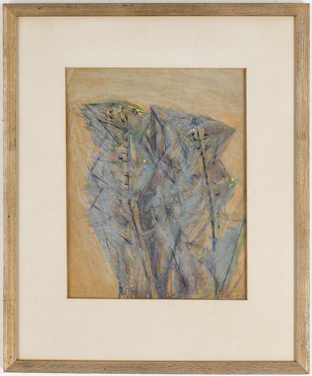 TORSTEN RENQVIST, blandteknik på papper, monogramsignerad och daterad-53.