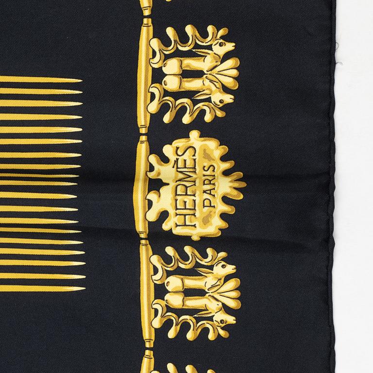 Hermès, scarf, "Les Cavaliers d'Or".