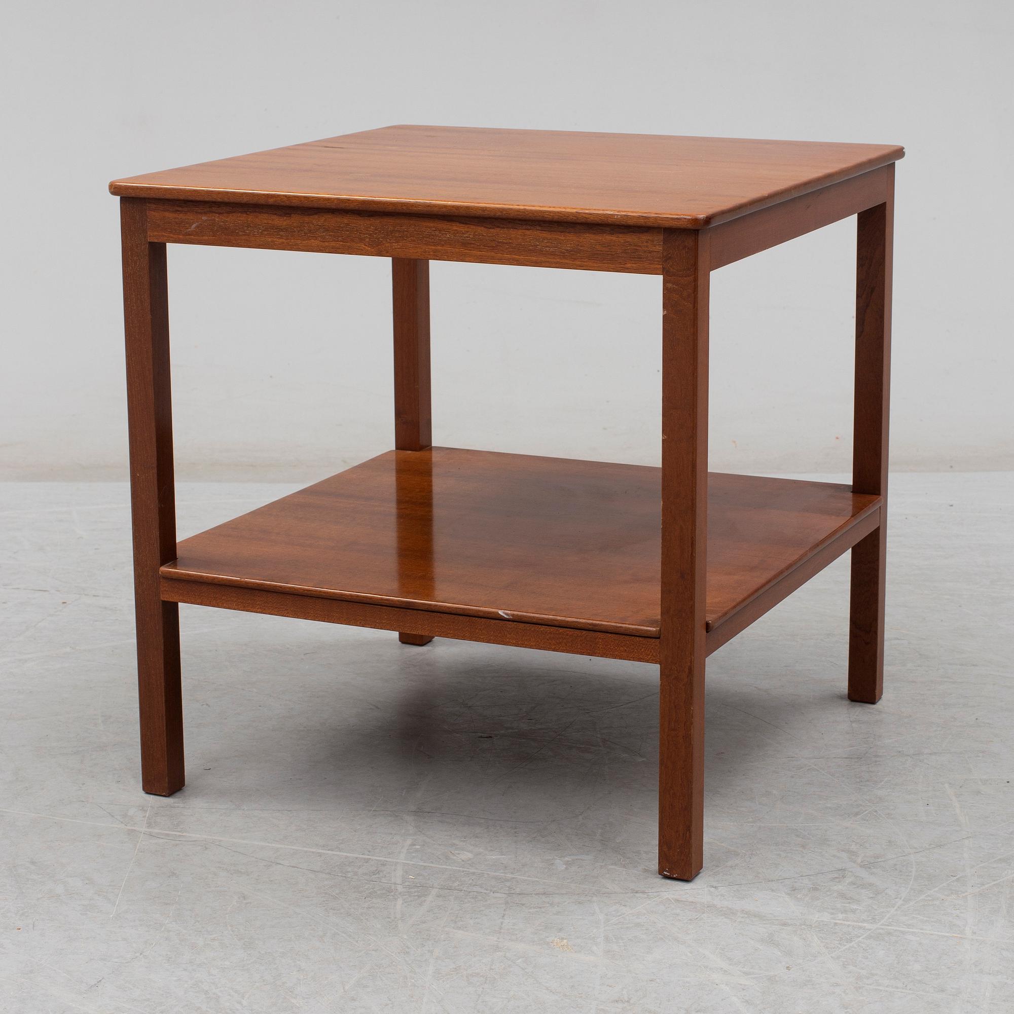 KAARE KLINT, A second half of the 20th  Century mahogany side table, Rud Rasmussens snickerier Copenhagen.