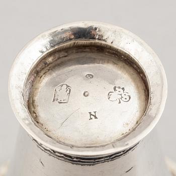 A Swedish Silver Beaker, mark of Samuel Zettersteen, Lidköping 1771.