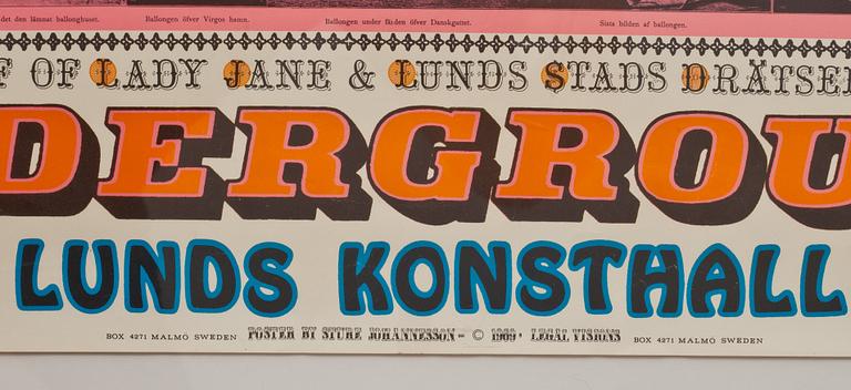 STURE JOHANNESSON, utställningsaffisch, 1969.