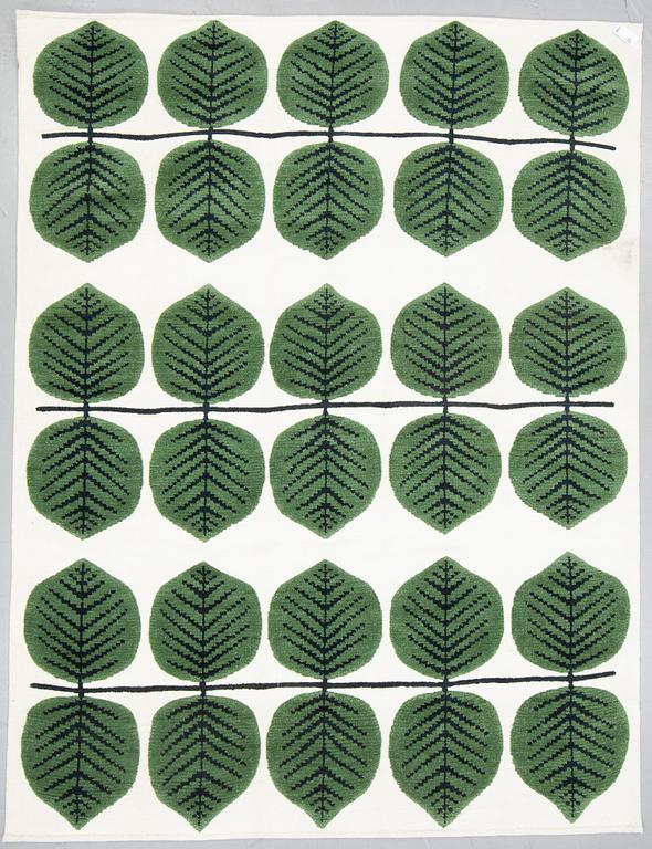Stig Lindberg, "Berså - Grön", matta, ed 1/1 EA, Layered 2000-tal, ca  357 x 257 cm.