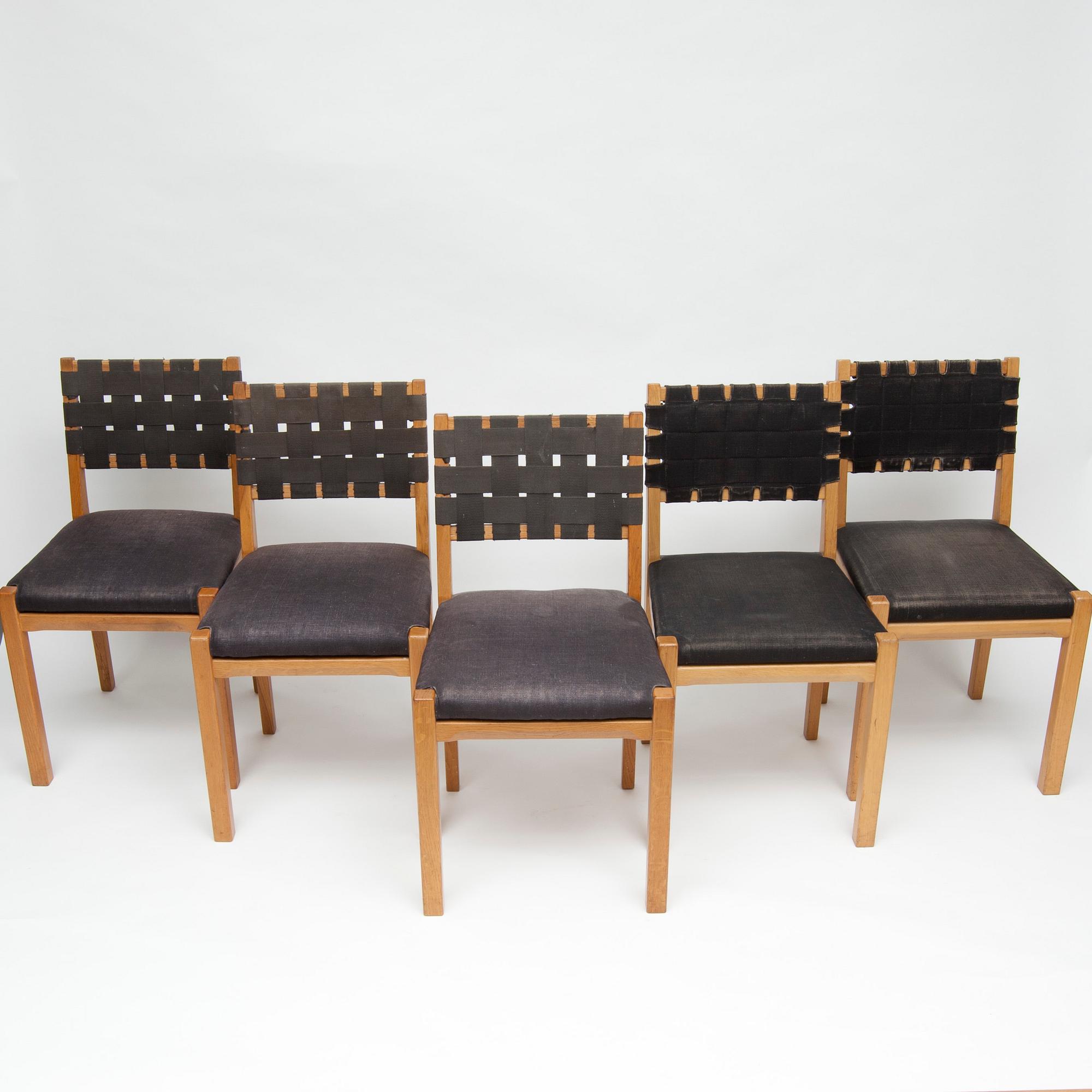 STOLAR, 3+6 st, modell 615, Aino Aalto, Artek. Modellen formgiven 1939.