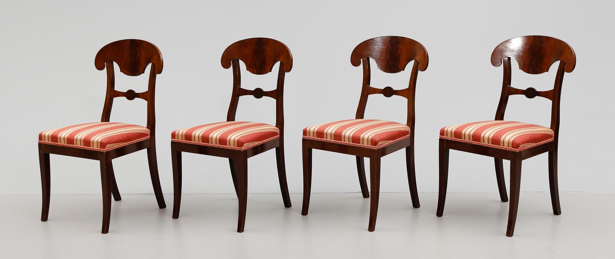 STOLAR, 4 st, Karl Johansstil, 1900-talets första hälft.