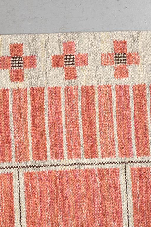 Edna Martin, a carpet, "Vårmattan", flat weave, ca 244 x 189 cm, signed SH EM.