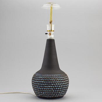EINAR JOHANSEN, bordslampa, keramik,  Söholm stentöj, Bornholm, Danmark, 1900-talets andra hälft.