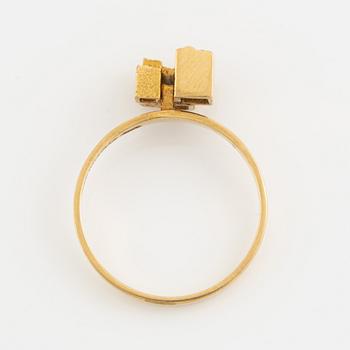 Björn Weckström, ring, " Gold tower",  18K gold,  Lapponia.