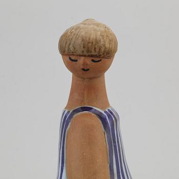 LISA LARSON, figurin, stengods, "Dora", Gustavsberg.