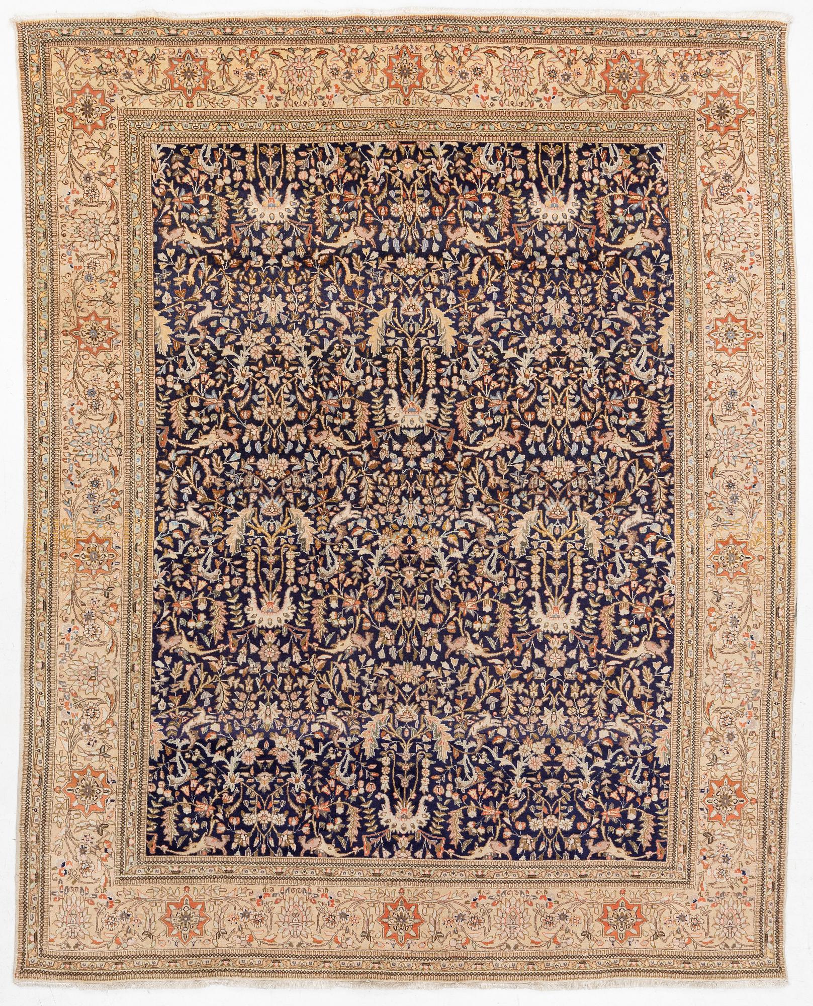 Rug, Tabatabaei/Tabriz, semi-antique, approximately 361 x 288 cm.
