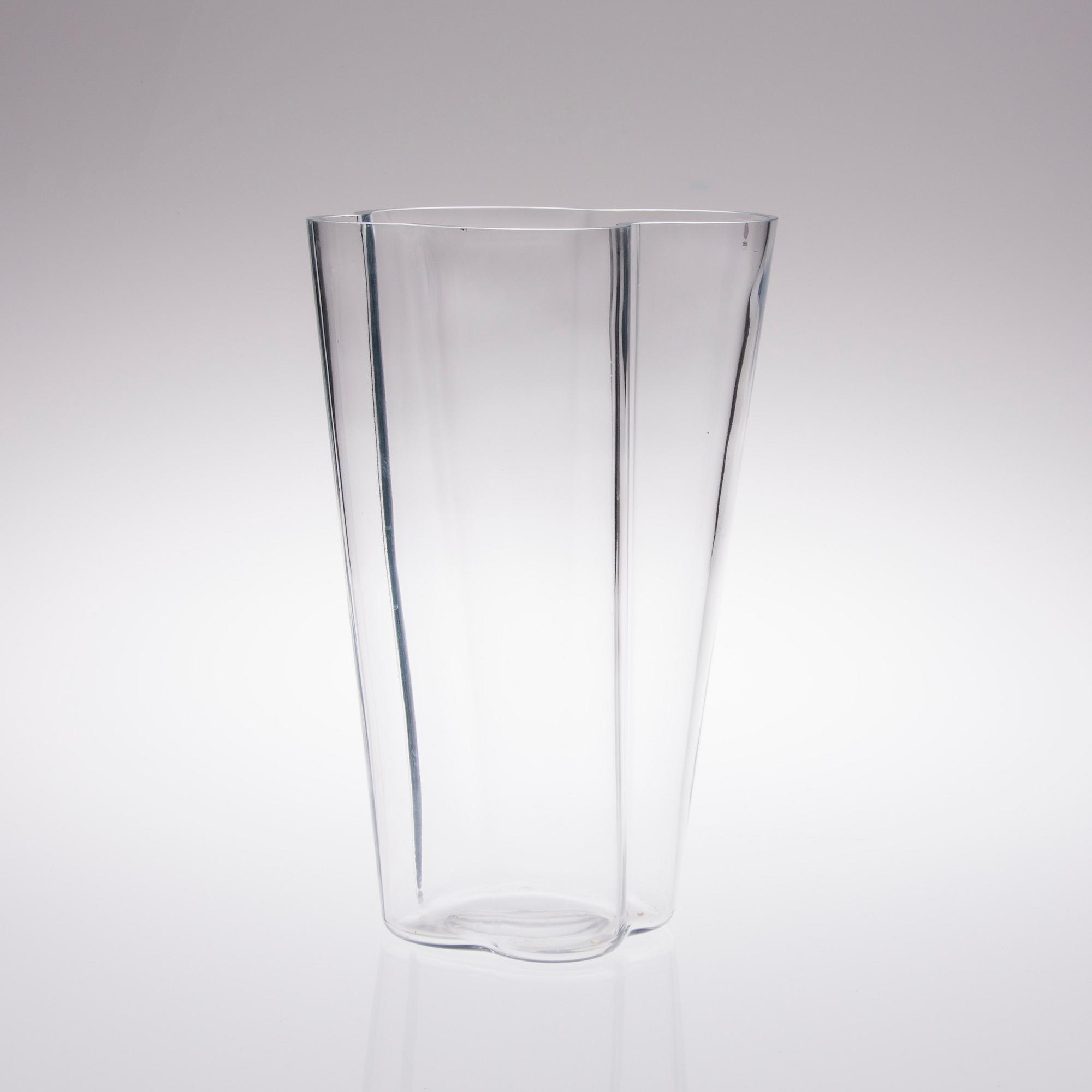 ALVAR AALTO, VAS, glas, märkt Alvar Aalto Iittala 2007.