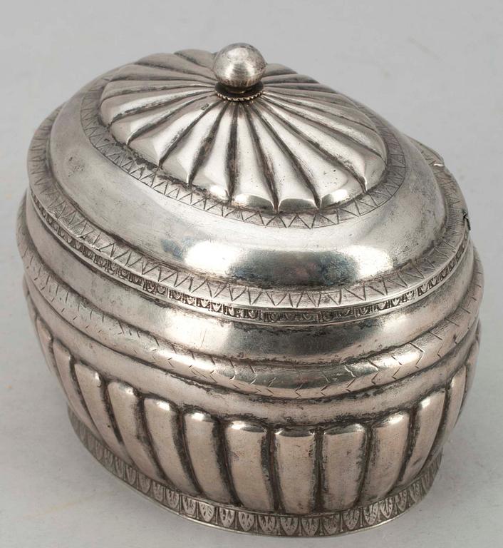 SOCKERSKÅL, silver, biedermeier, Baltisk 1820-1840.