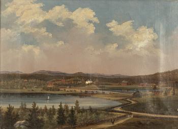 Jakob August Winquist, View over Ytterhogdal, Hälsingland.
