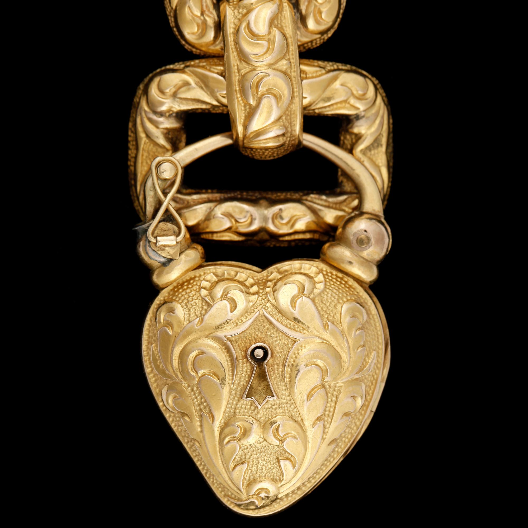 ARMLÄNK, guld 18k, 1800-talets andra hälft. Vikt ca 30 gram.