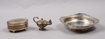 PARTI SILVER, 3 delar, bl a England, 1900-talets första hälft.