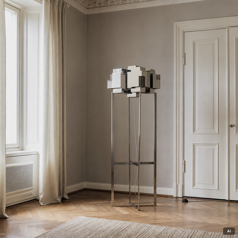 Folkform, a 'Skyline' floor lamp, Örsjö Belysning, Sweden.