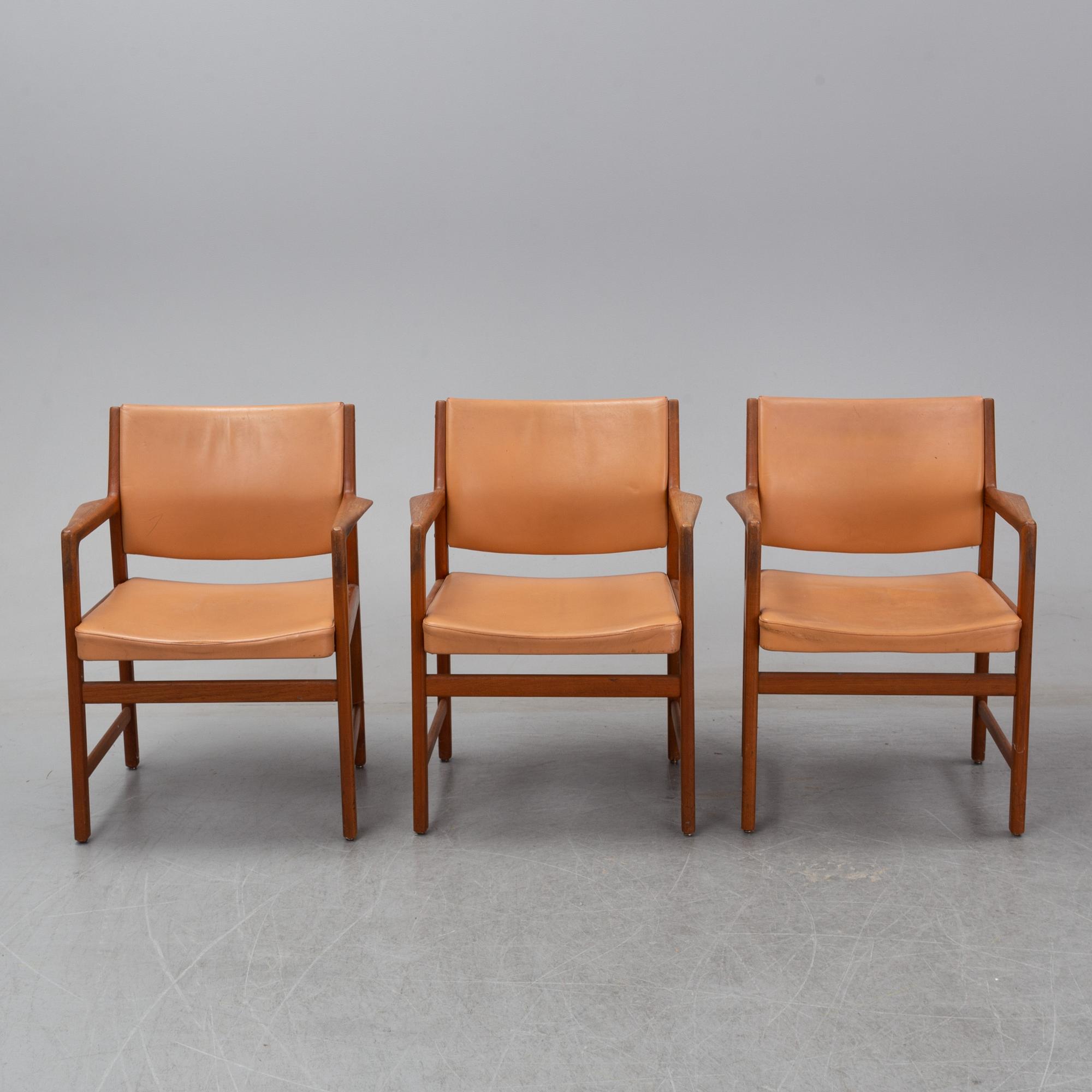 Eleven 1960's teak armchairs by Karl Erik Ekselius for JOC Vetlanda.