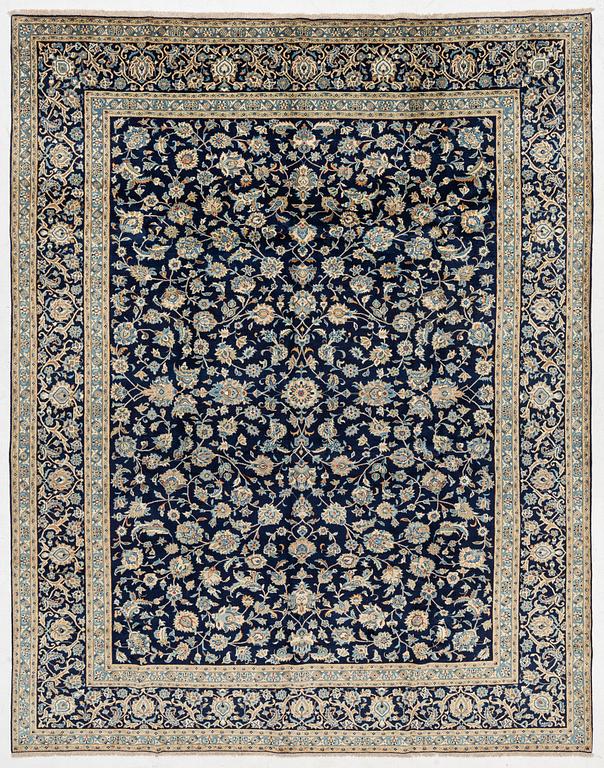 Carpet, Keshan, approx. 382 x 303 cm.