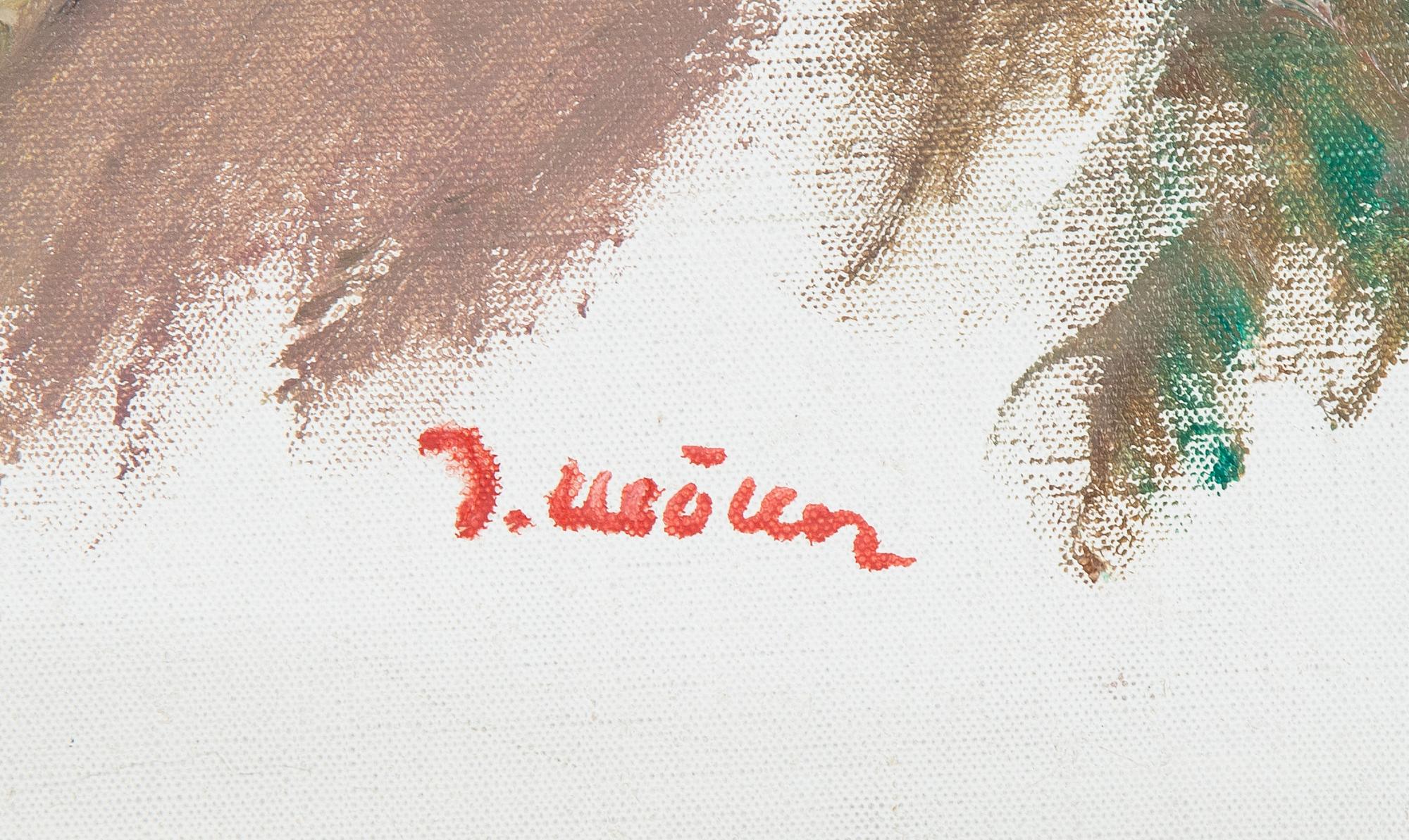 Ingegerd Möller, oil on canvas. Signed.