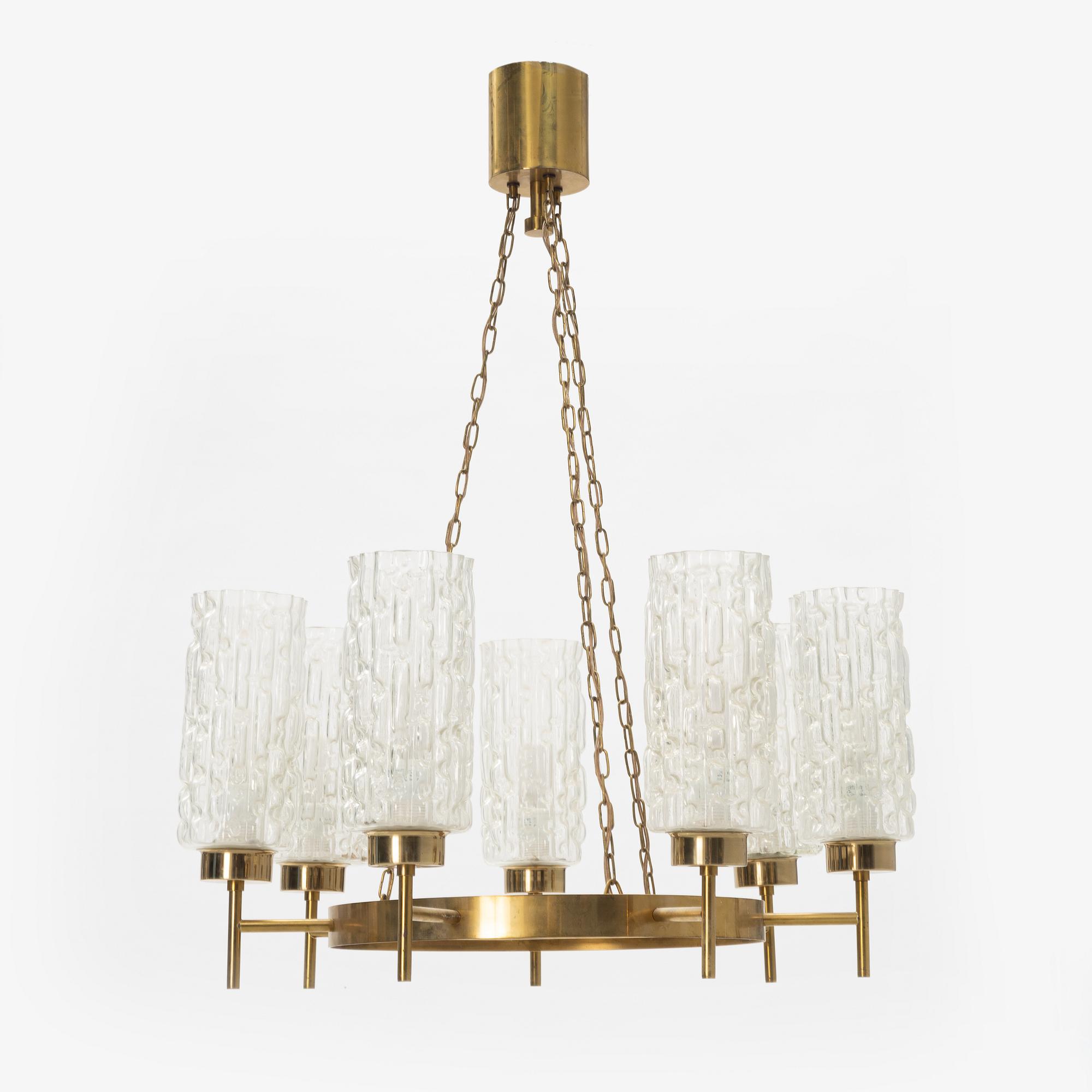 A pair of ceiling lamps, 1950's/60's.