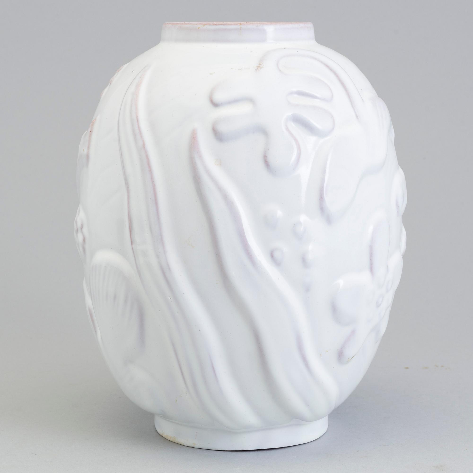 A earthenware vase by Anna-Lisa Thomson for Upsala Ekeby, around the mid 20th century.