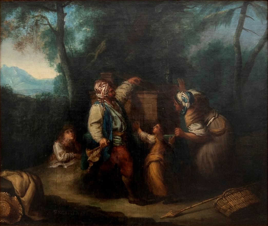 Per Wickenberg, "Travelling Company in a Forest Glade 1844".