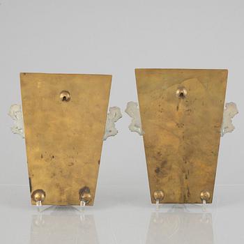 CG Hallberg, ljuslampetter, ett par, Stockholm 1933.