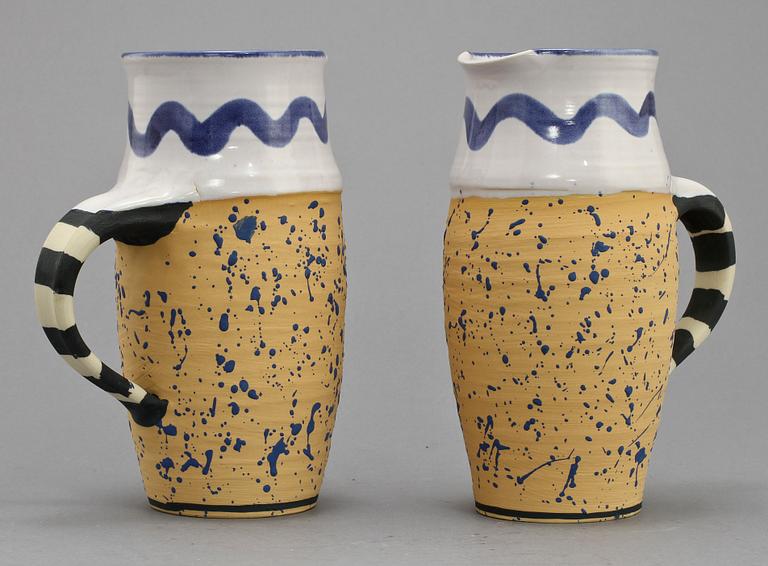 PARTI KERAMIK, 5 delar, stengods, Herman Fogelin, 1900-tal.