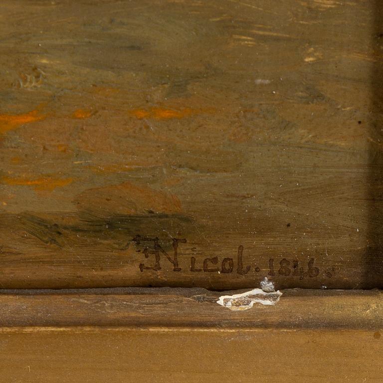 Erskine Nicol, oil on canvas, signed and dated 1846.