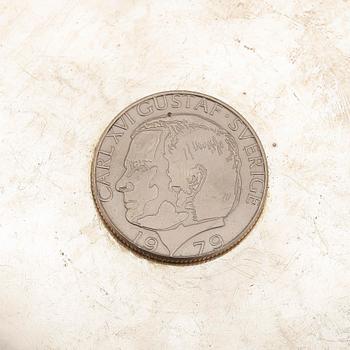 SKÅL, silver, MGAB, Löfman, Uppsala 1976. Vikt ca 286 gram.
