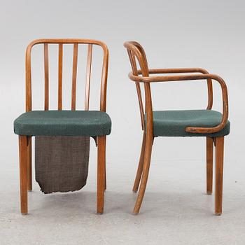 Four chairs and three armchairs, Thonet, beginning of the 20th century.