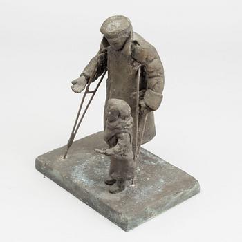 EINO HANSKI, skulptur, brons, osignerad.