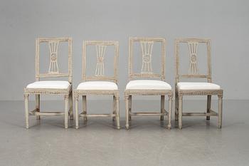 STOLAR, 4 st, gustavianska. 1800-tal.