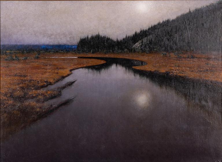 August Hagborg, Twilight over the Marsh.