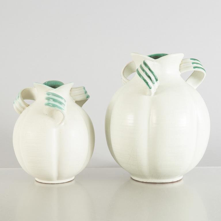 Anna-Lisa Thomson, a set of four vases, Upsala-Ekeby.