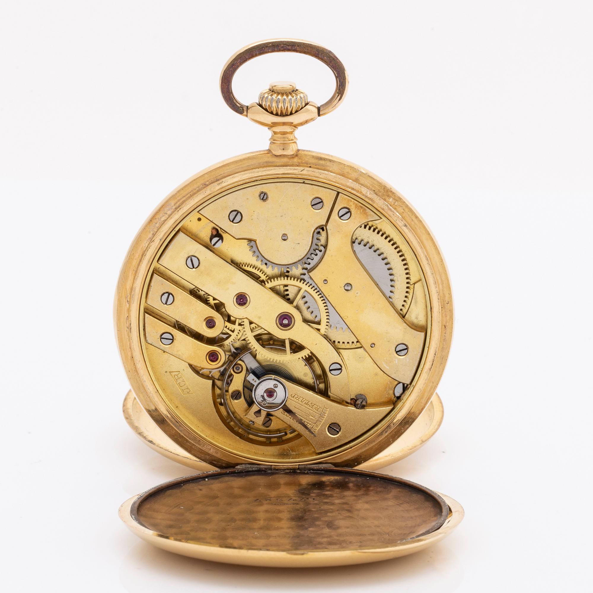 J Calame Robert, pocket watch, mid 20th century, ca 51 mm.