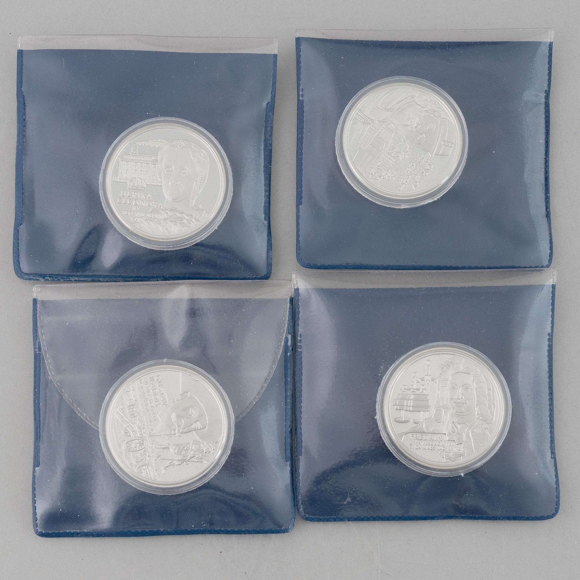 28 silver medals, 'Regents of Sweden'.