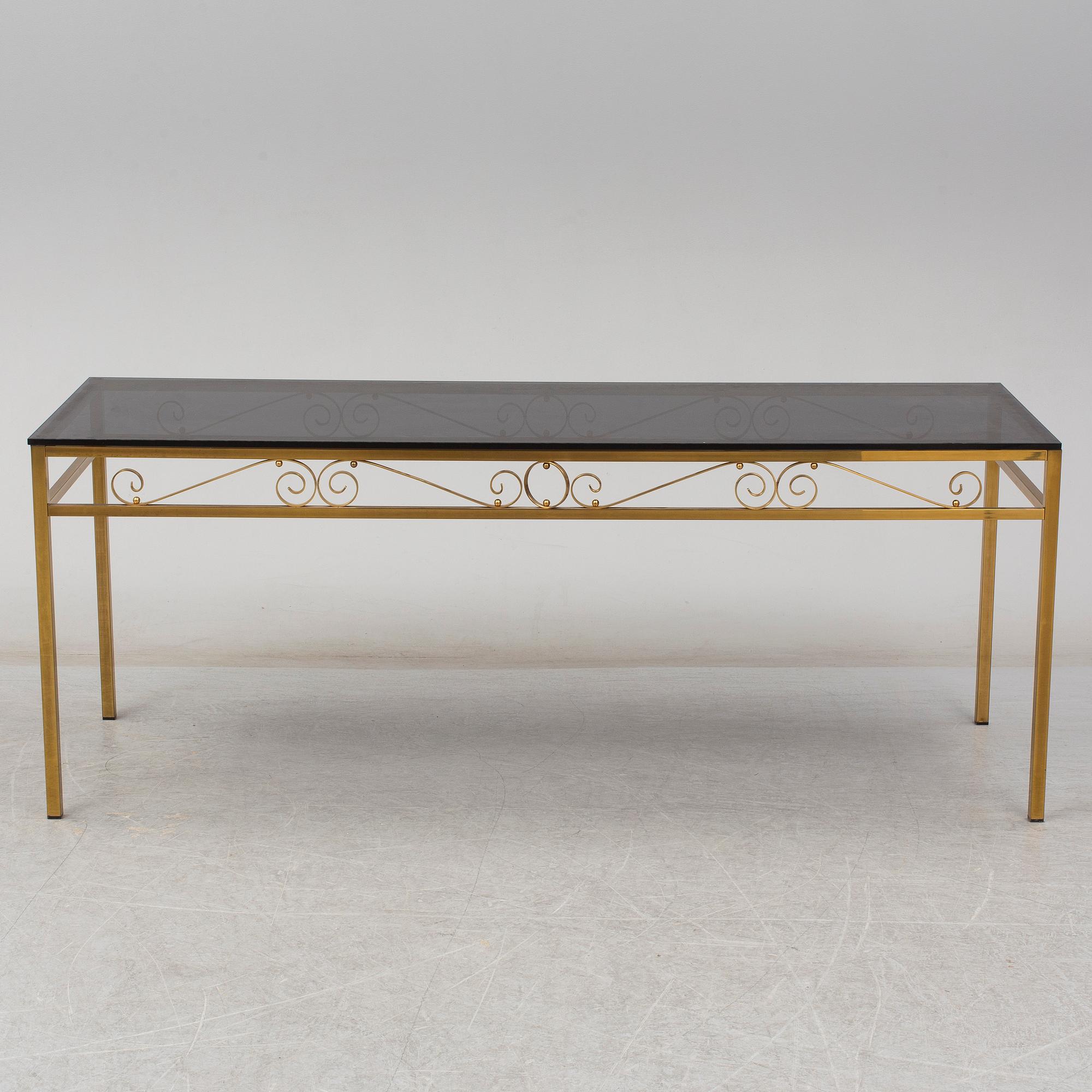 a 1970's-80's console table.