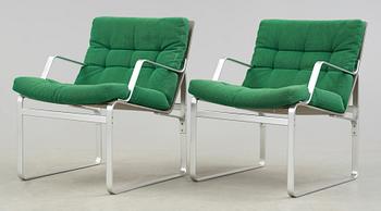 FÅTÖLJER, ett par, Bruno Mathsson, Mathsson International AB, 1970-tal.