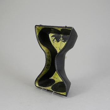 VÄGGSKULPTUR/SKÅL, stengods Birger Kaipiainen, Rörstrand, 1954-1958.
