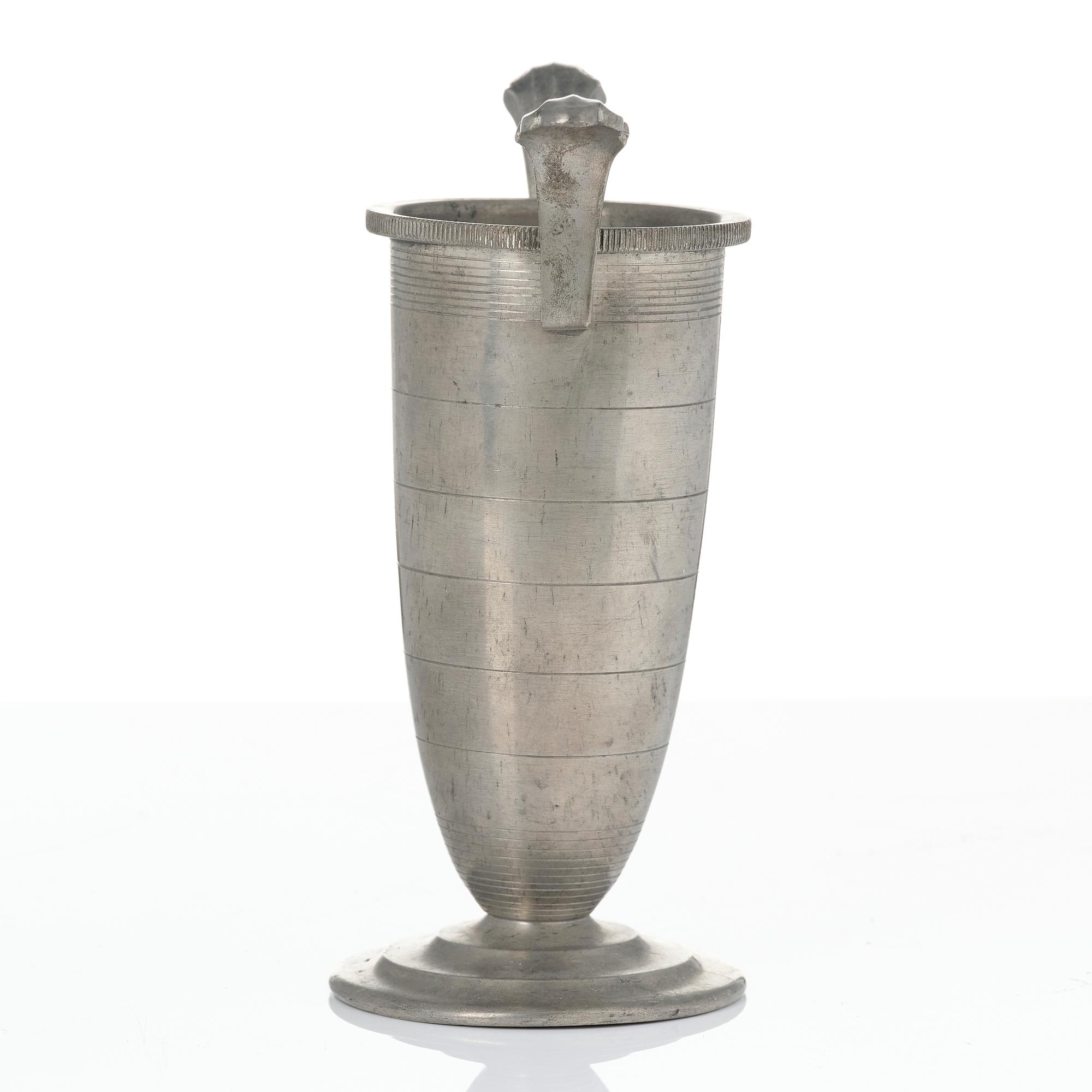 Sylvia Stave, a set of three vases, C.G. Hallberg, Stockholm, 1930s.