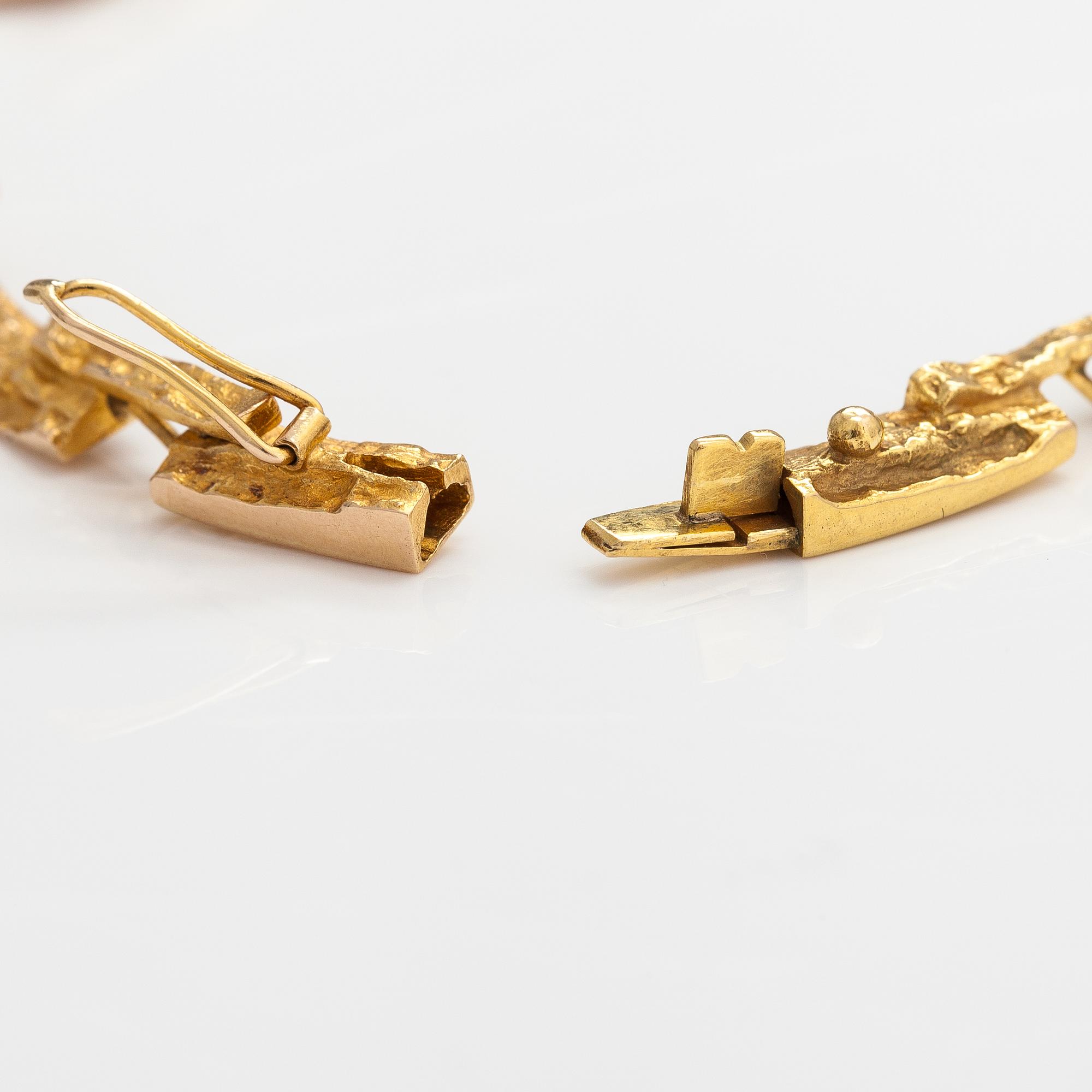 Björn Weckström, Halsband "Tundra", 14K guld. Lapponia 1974.