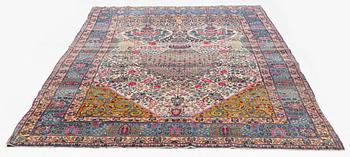 An antique Tehran carpet, north Persia, c. 323 x 195 cm.