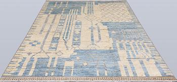 A rug, Morocco design, approx. 295 x 198 cm.