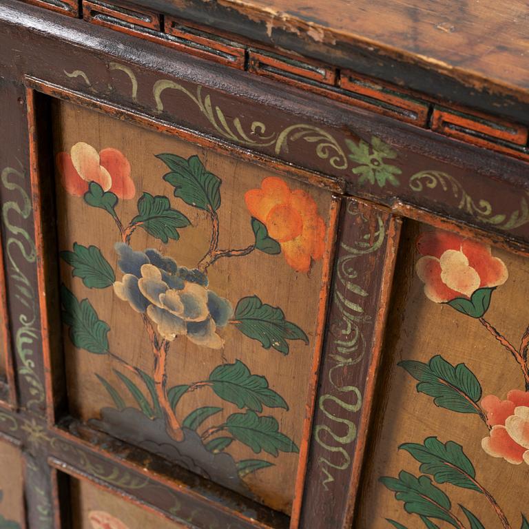 Cabinet, possibly Tibet, 20th century.