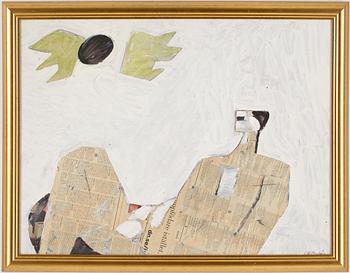 CARL ERIK BODÉN, blandteknik med collage, signerad.