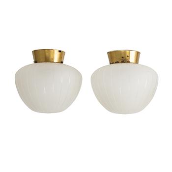 Ceiling lamps, a pair, Swedish Modern, 1940s.