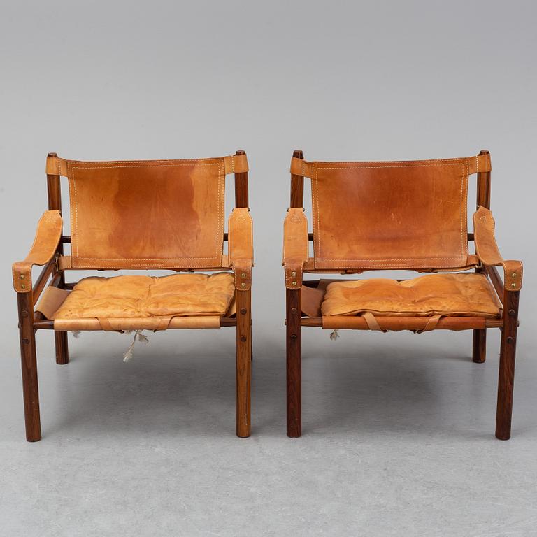 Arne Norell, fåtöljer ett par, "Sirocco", 1960-talets mitt. Modellen formgiven 1964.